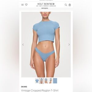 Skims new vintage raglan T-shirt